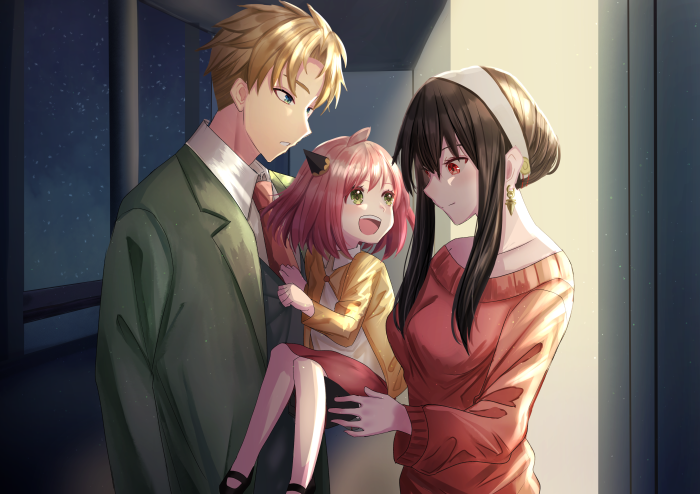 Anya, Yor, and Loid Forger from Spy X Family 4K