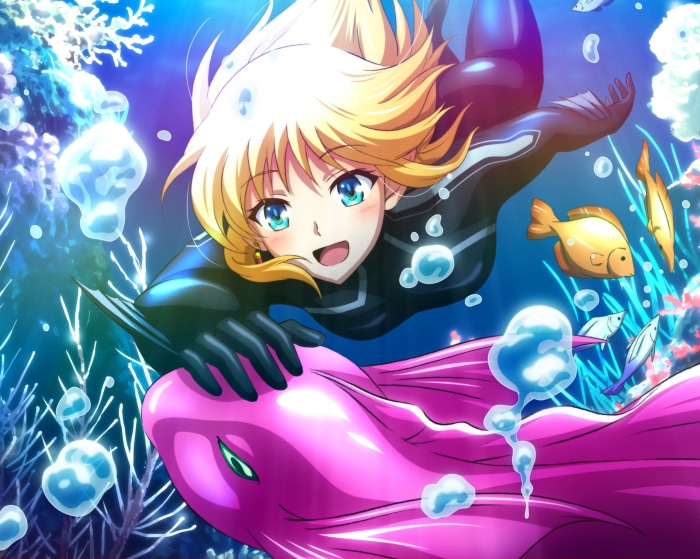 Cayna from In The Land Of Leadale underwater