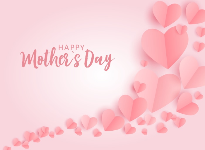 Happy Mother's Day Pink Hearts