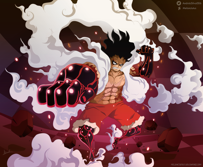 Monkey D. Luffy in Gear Fourth from One Piece