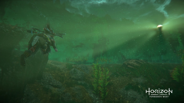 Aloy underwater in Horizon Forbidden West 4K