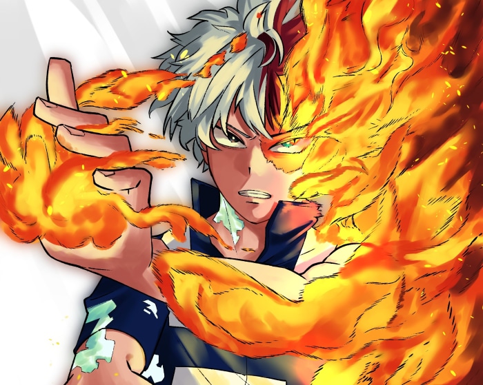 Shoto Todoroki from My Hero Academia