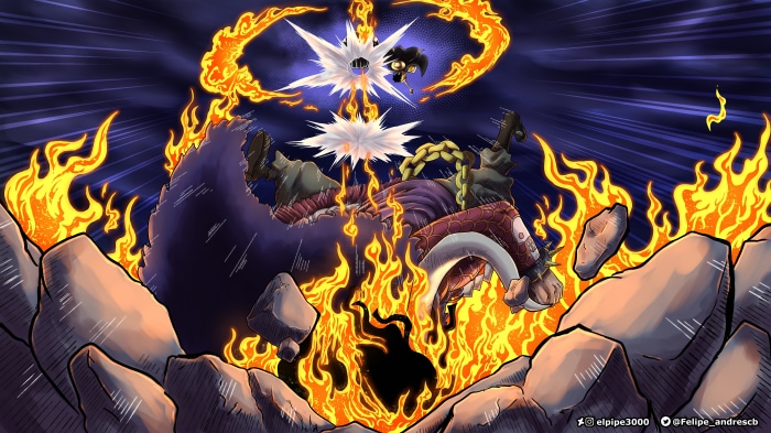 Luffy's Red Roc attack