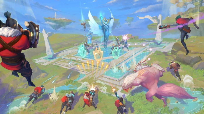 Catalyst Black characters in a battle arena