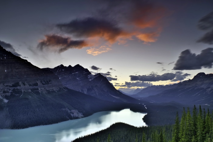Peyto Lake in Banff National Park, Canada