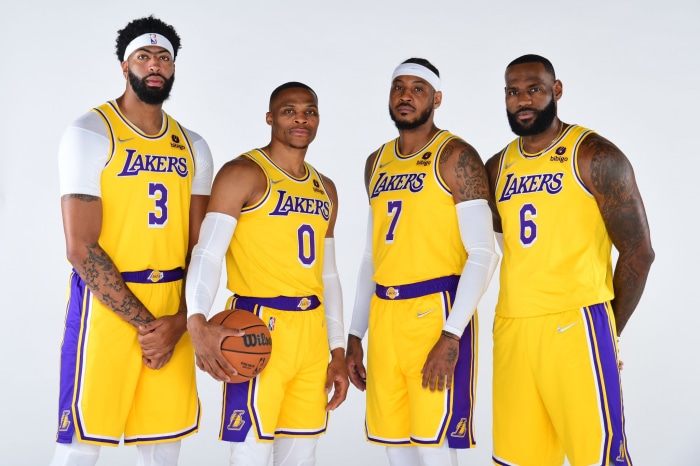 Los Angeles Lakers: LeBron James, Carmelo Anthony, Russell Westbrook, Anthony Davis