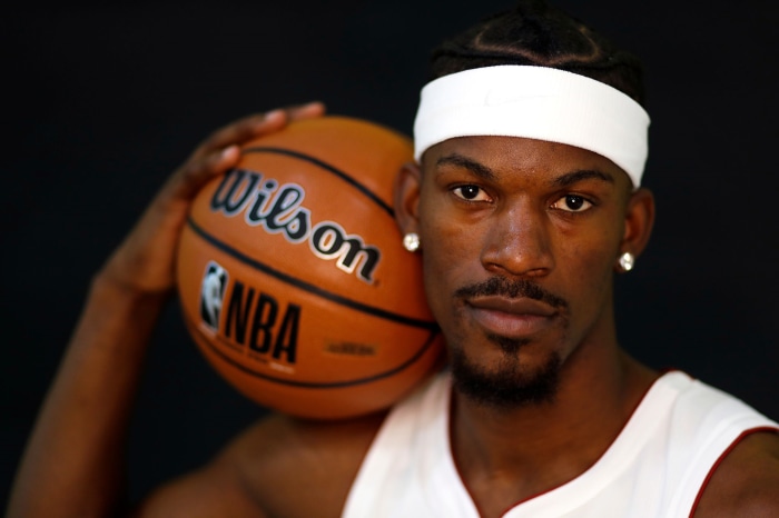 Jimmy Butler with NBA Wilson Basketball
