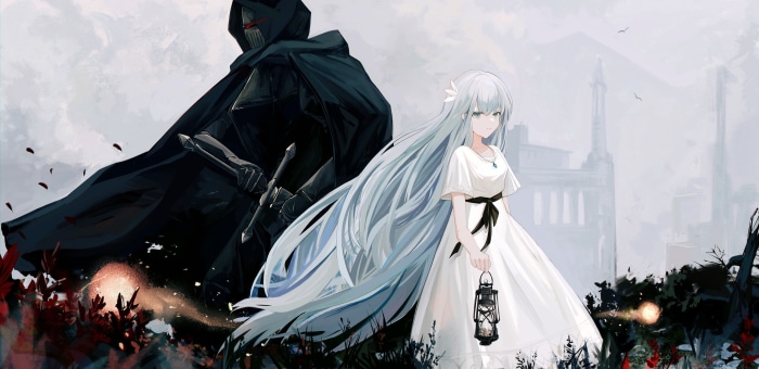 Lily and Umbral Knight from ENDER LILIES: Quietus Of The Knights