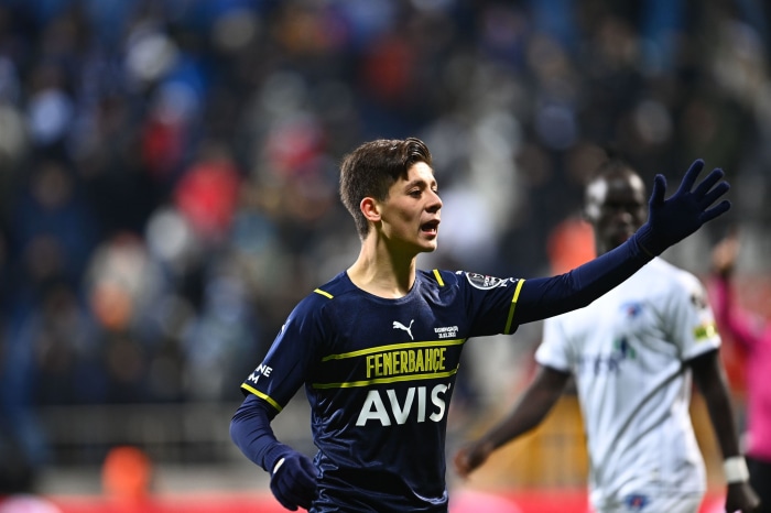 Arda Güler of Fenerbahçe S.K. on the field