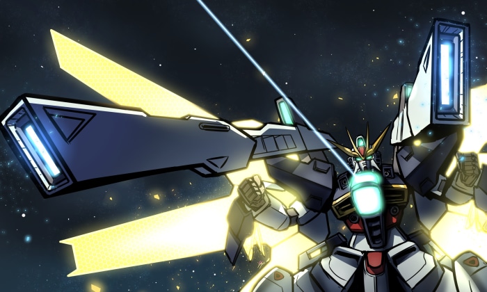 GX-9901-DX Gundam Double X firing beam