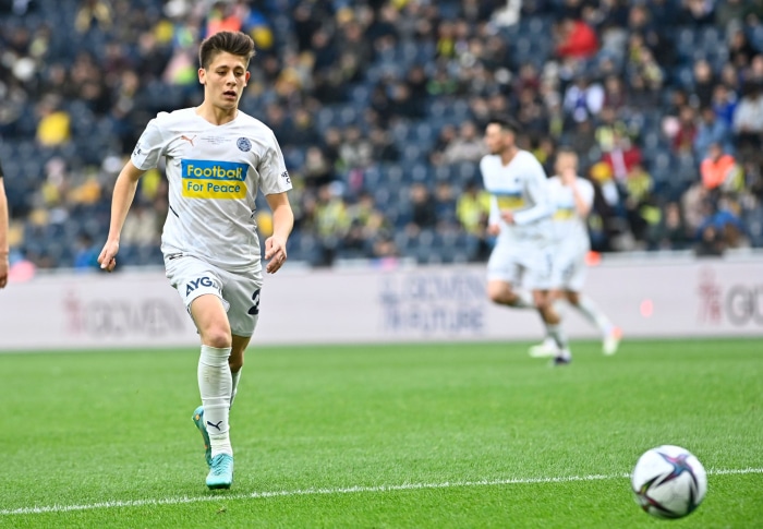 Arda Güler of Fenerbahçe S.K. on the field