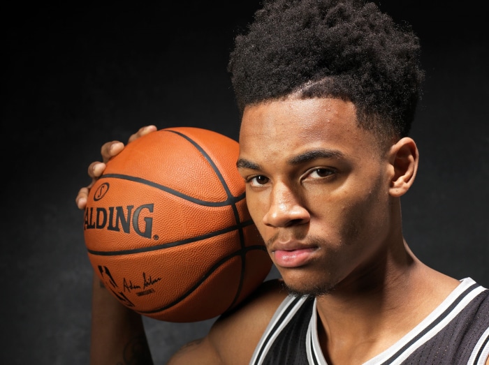 Dejounte Murray of the San Antonio Spurs