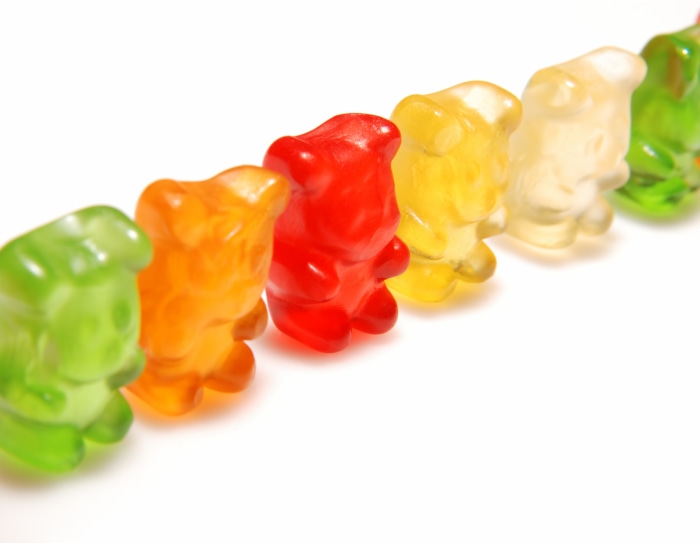 Gummy Bears in a Row