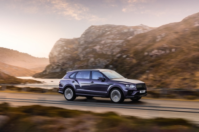 Bentley Bentayga EWB driving on a road