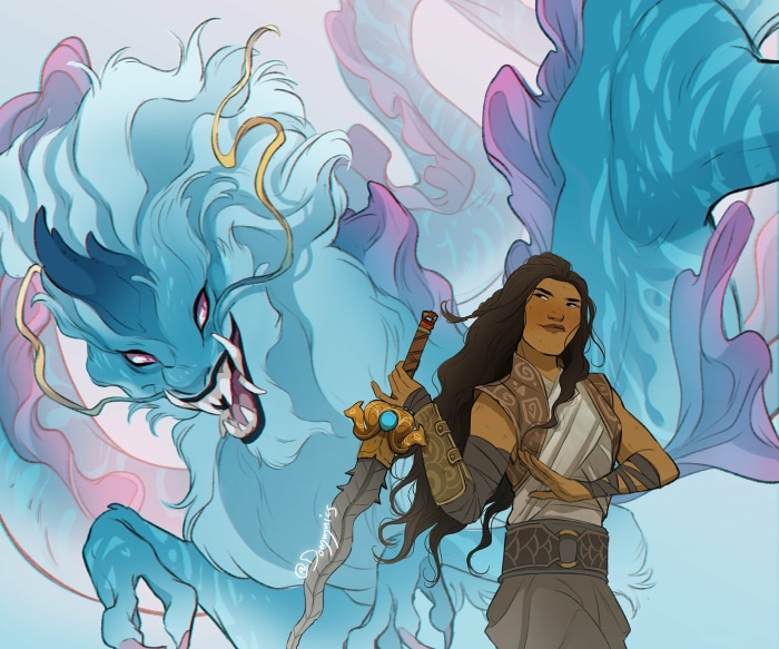 Raya and Sisu from Raya and the Last Dragon