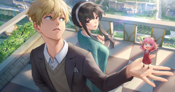 Loid, Yor, and Anya Forger from Spy x Family