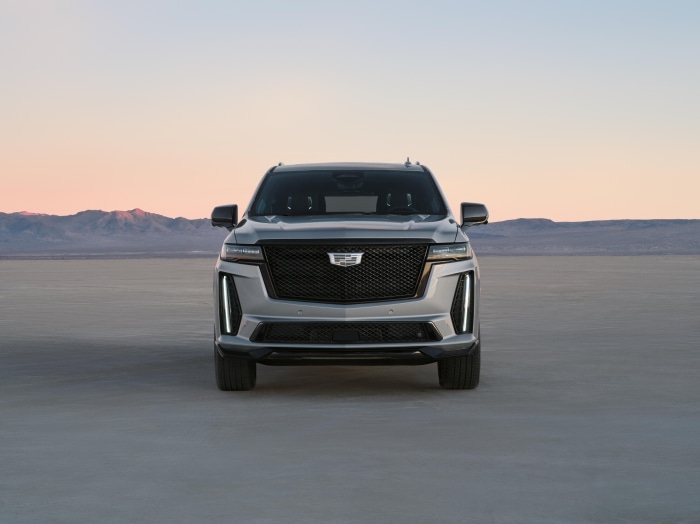 Cadillac Escalade in a desert landscape