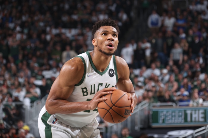 Giannis Antetokounmpo of the Milwaukee Bucks