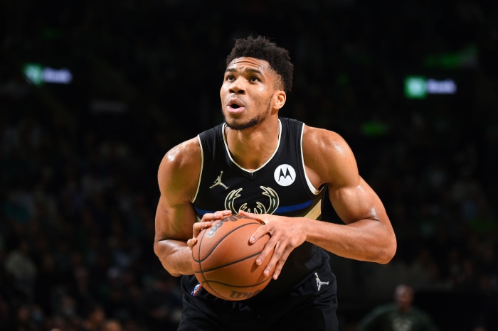 Giannis Antetokounmpo of the Milwaukee Bucks