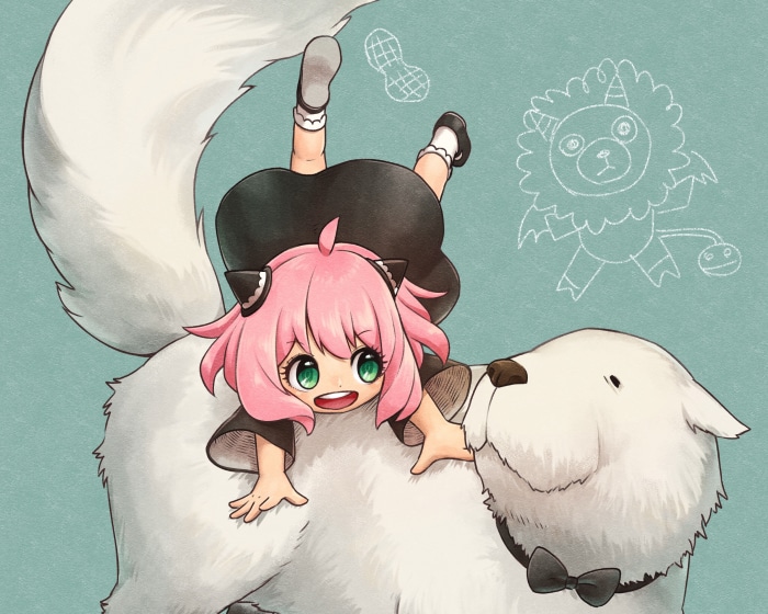Anya Forger and Bond from Spy X Family