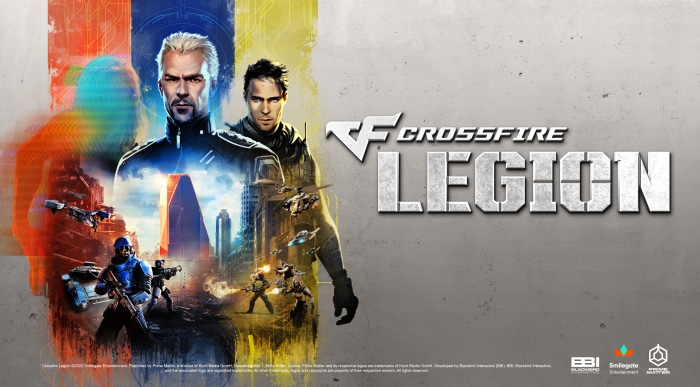 Crossfire: Legion Game Poster with Soldiers and Aircraft