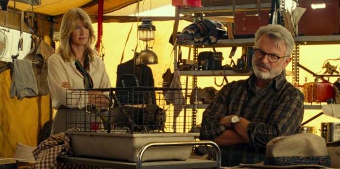 Laura Dern and Sam Neill in Jurassic World: Dominion