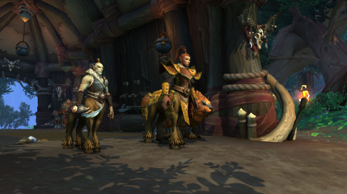 Centaur characters in World of Warcraft: Dragonflight 4K