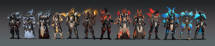Armor sets from World of Warcraft: Dragonflight