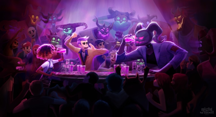 Night School Afterparty with Monsters and People