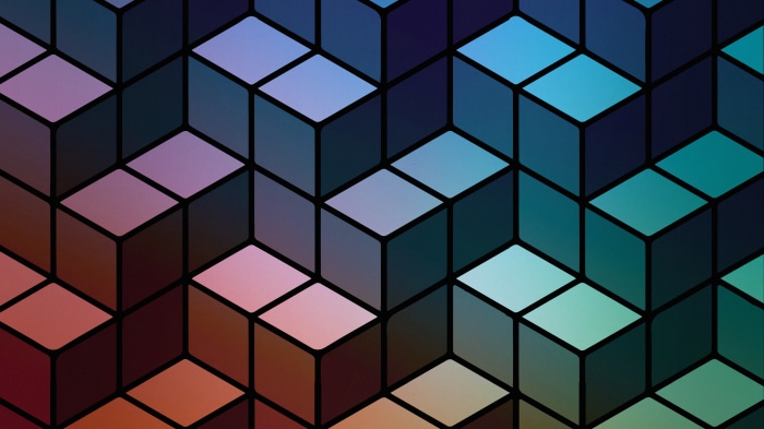 Abstract Cube Pattern 4K
