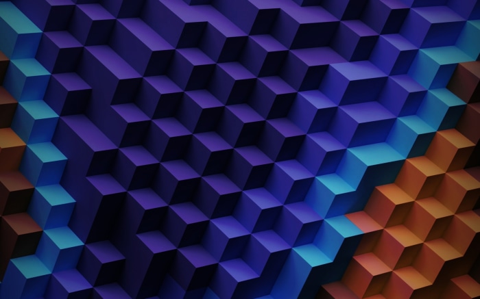 Abstract 3D Cubes Pattern