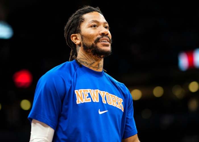 Derrick Rose of the New York Knicks