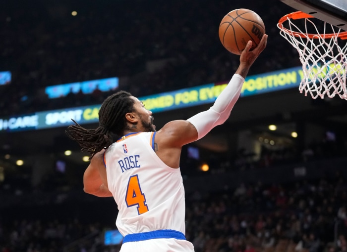 Derrick Rose of the New York Knicks
