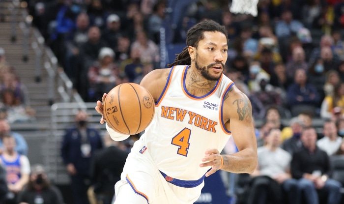 Derrick Rose of the New York Knicks