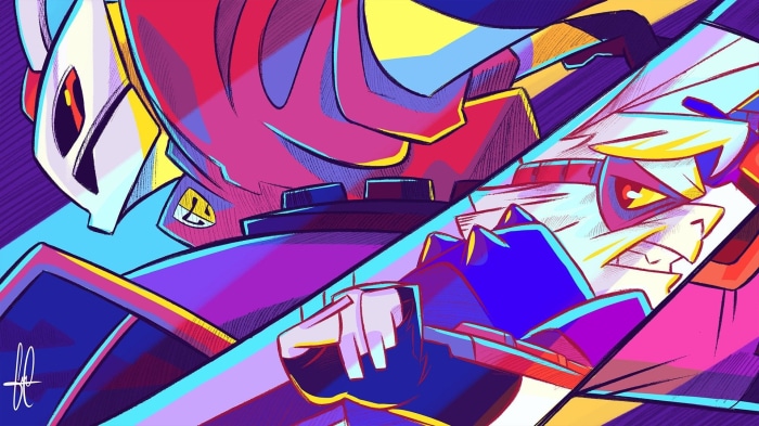 G2 Esports characters in a stylized illustration
