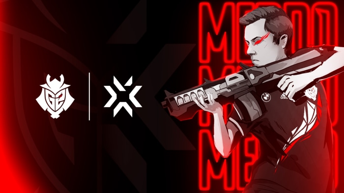 G2 Meddo Valorant Player with Rifle
