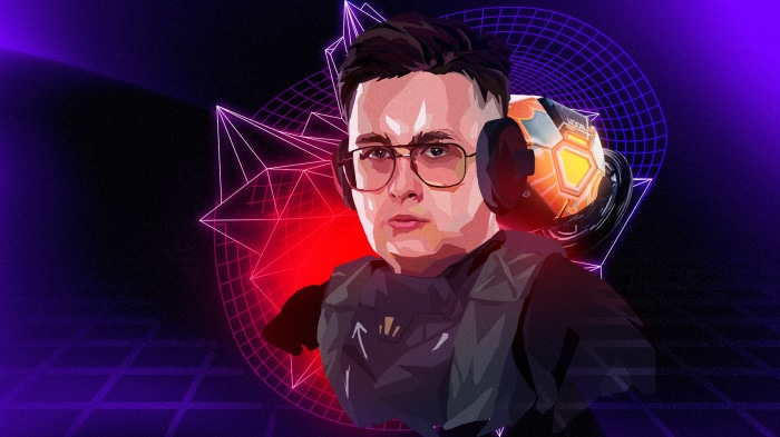 G2 Nukkye with a futuristic soccer ball