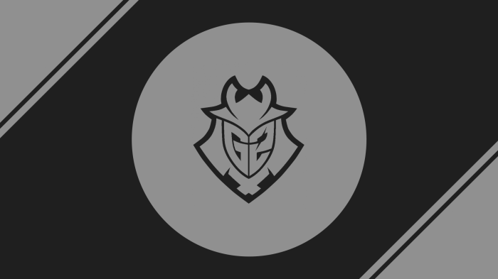 G2 Esports logo minimalist design