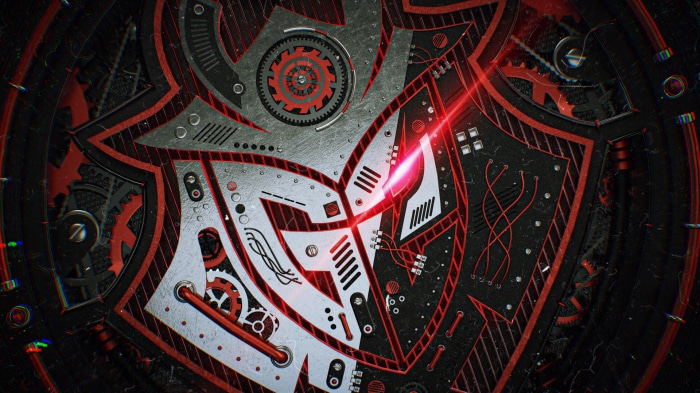 G2 Esports Logo Metallic Close-Up