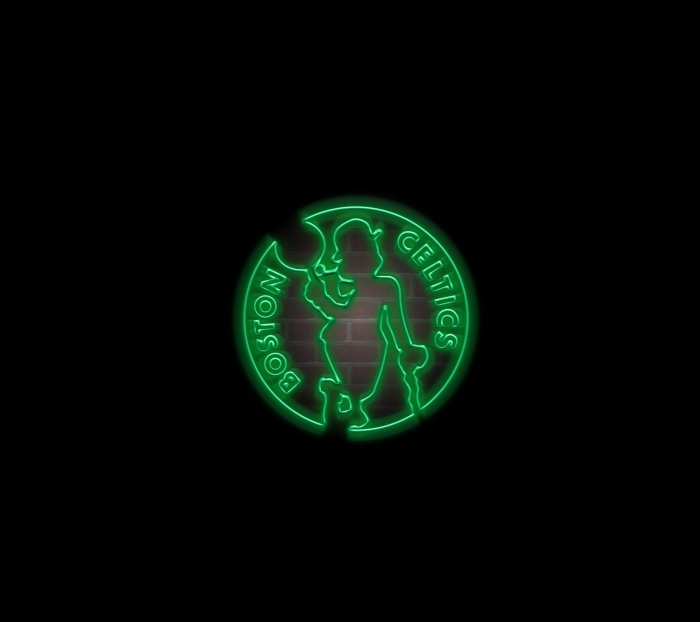 Boston Celtics neon logo