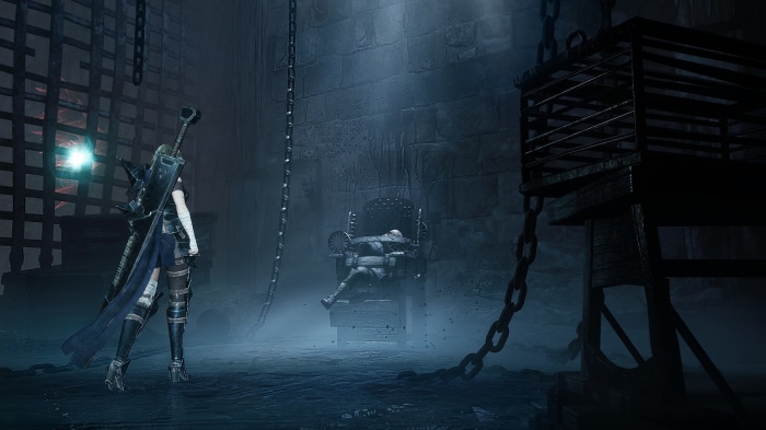 Briar from Soulstice in a dark prison