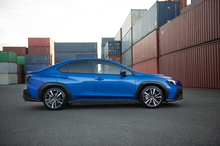 Blue Subaru WRX AWD 4K