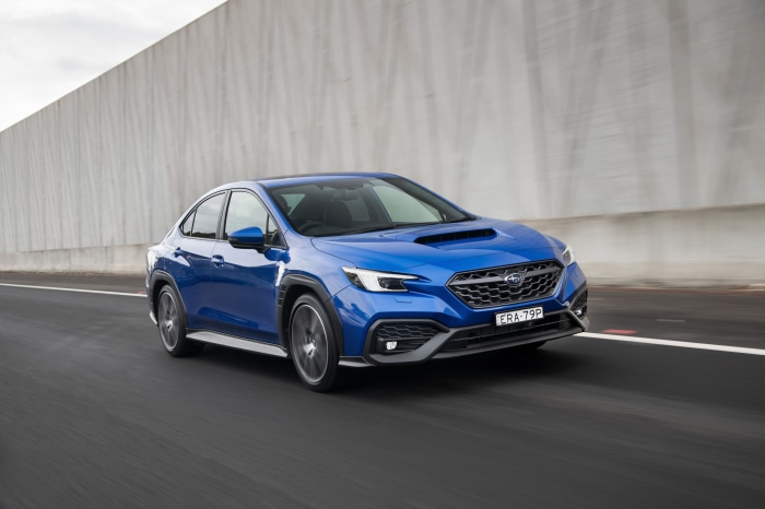 Blue Subaru WRX AWD 4K