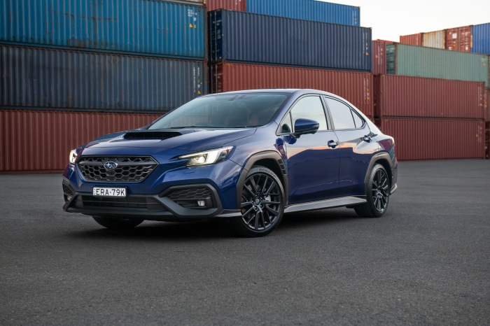 Blue Subaru WRX AWD 4K