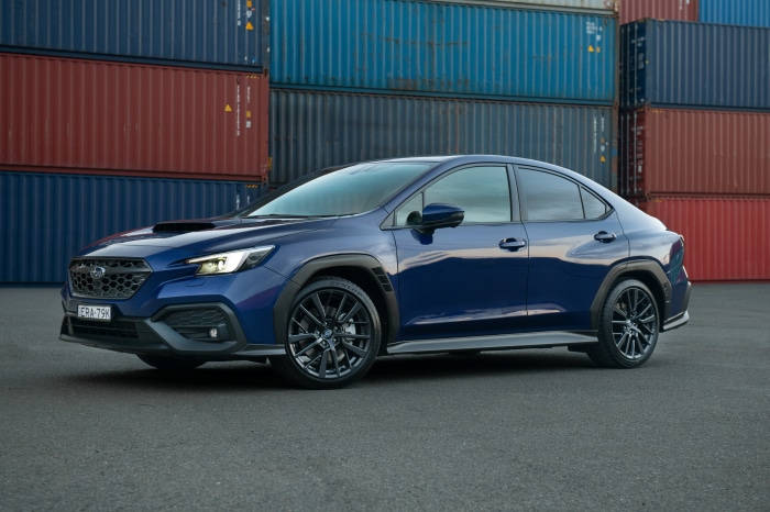 Blue Subaru WRX AWD 4K