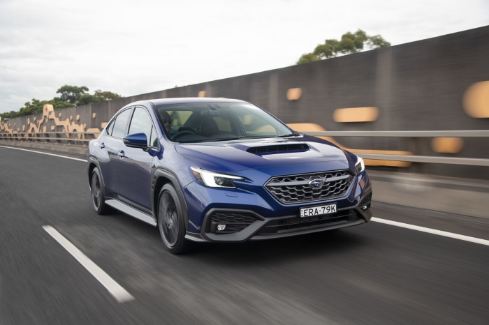 Blue Subaru WRX AWD 4K