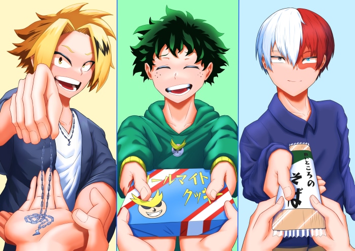 My Hero Academia: Izuku Midoriya, Shoto Todoroki, Denki Kaminari