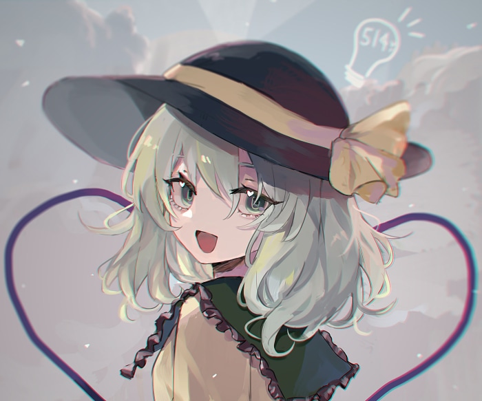 Koishi Komeiji from Touhou Project wearing a hat