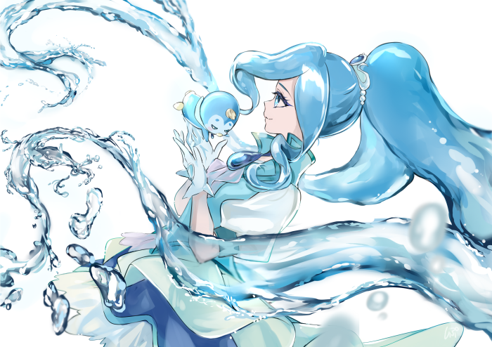 Sawaizumi Chiyu and Piplup from Healin Good PreCure 4K