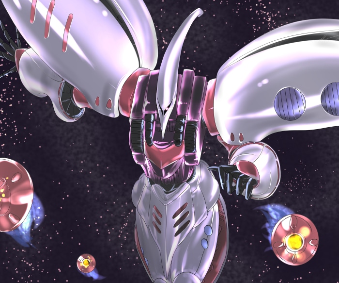 AMX-004 Qubeley in space